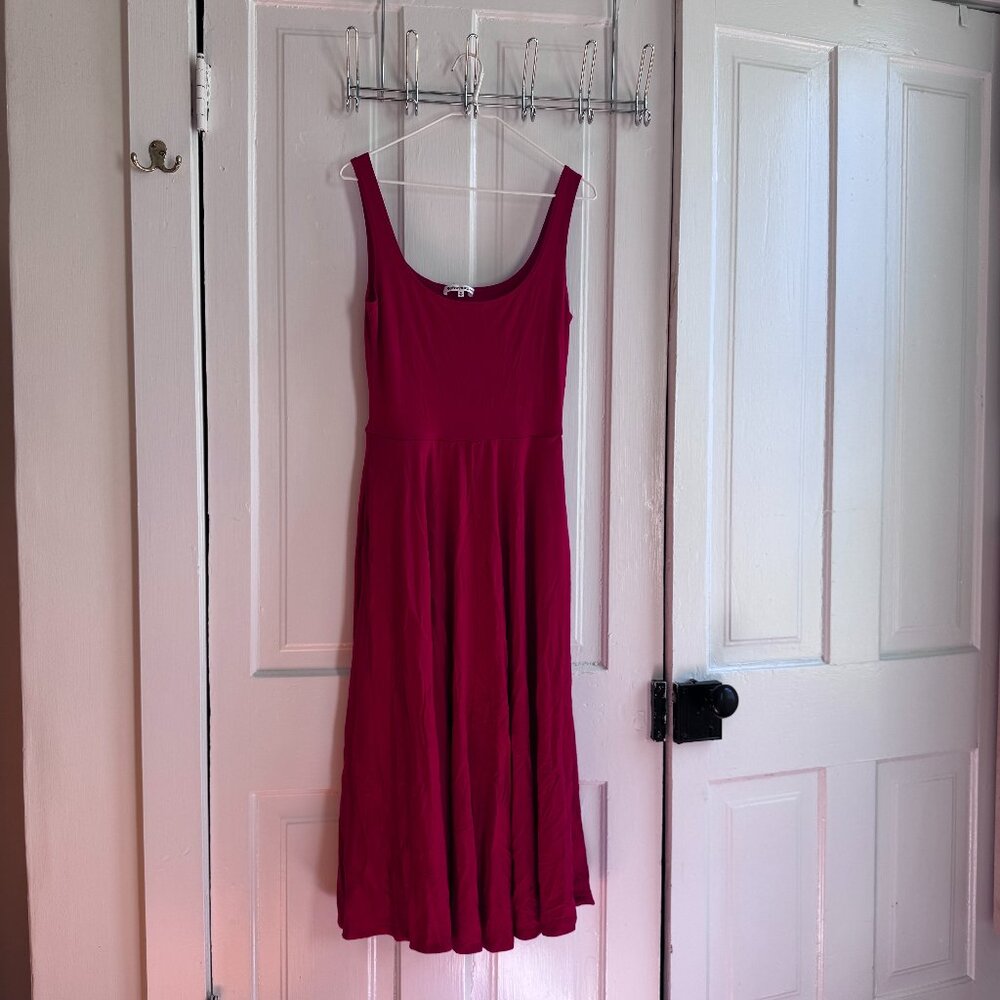 Reformation Rou Knit Dress in Sundried Tomato size Medium New without Tags